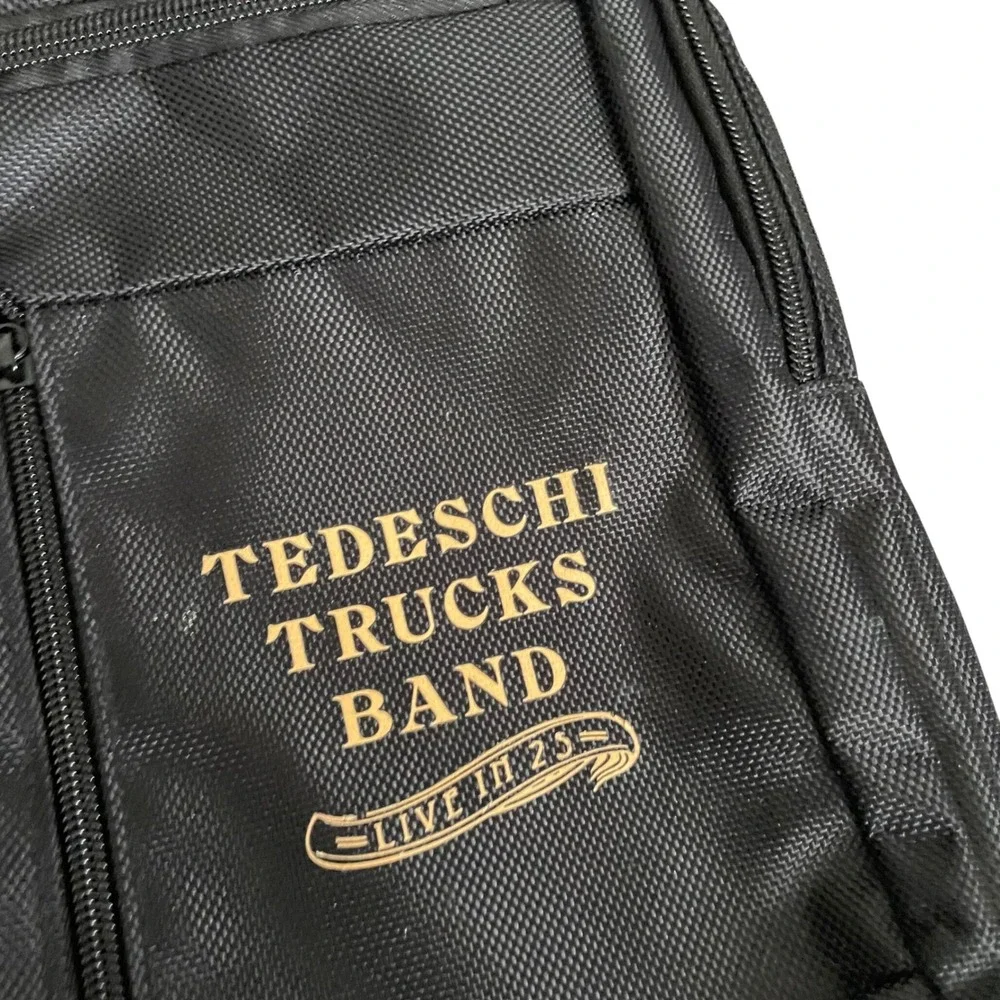 Tedeschi Trucks Band Live in 25 Sling Bag Black Gold Logo Travel